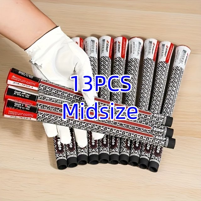 3/13PCS ALIGN Z-Grip Golf Grip Dual-Color Hybrid Rubber Golf Grips - Anti-Twist Technology & Firm Grip Support 13PCS Midsize