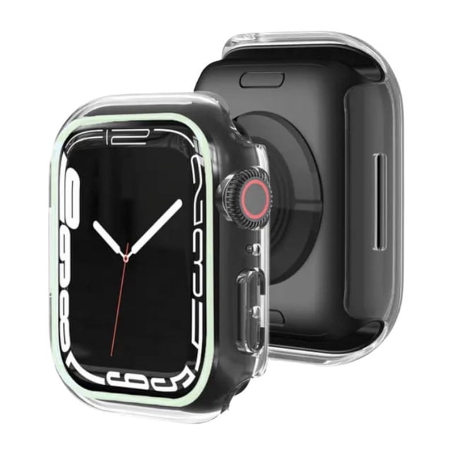 Case para apple watch, protector lateral de pantalla luminoso en la oscuridad.