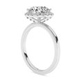 thumbnail image 4 of IGI Certified Solitaire Halo Engagement Rings For Women, 2.33 Carat (ctw) Round Lab Grown Diamond Promise Ring For Her In 18k Solid White Gold | F-G, VS-SI Quality Ring Size-5, 4 of 4