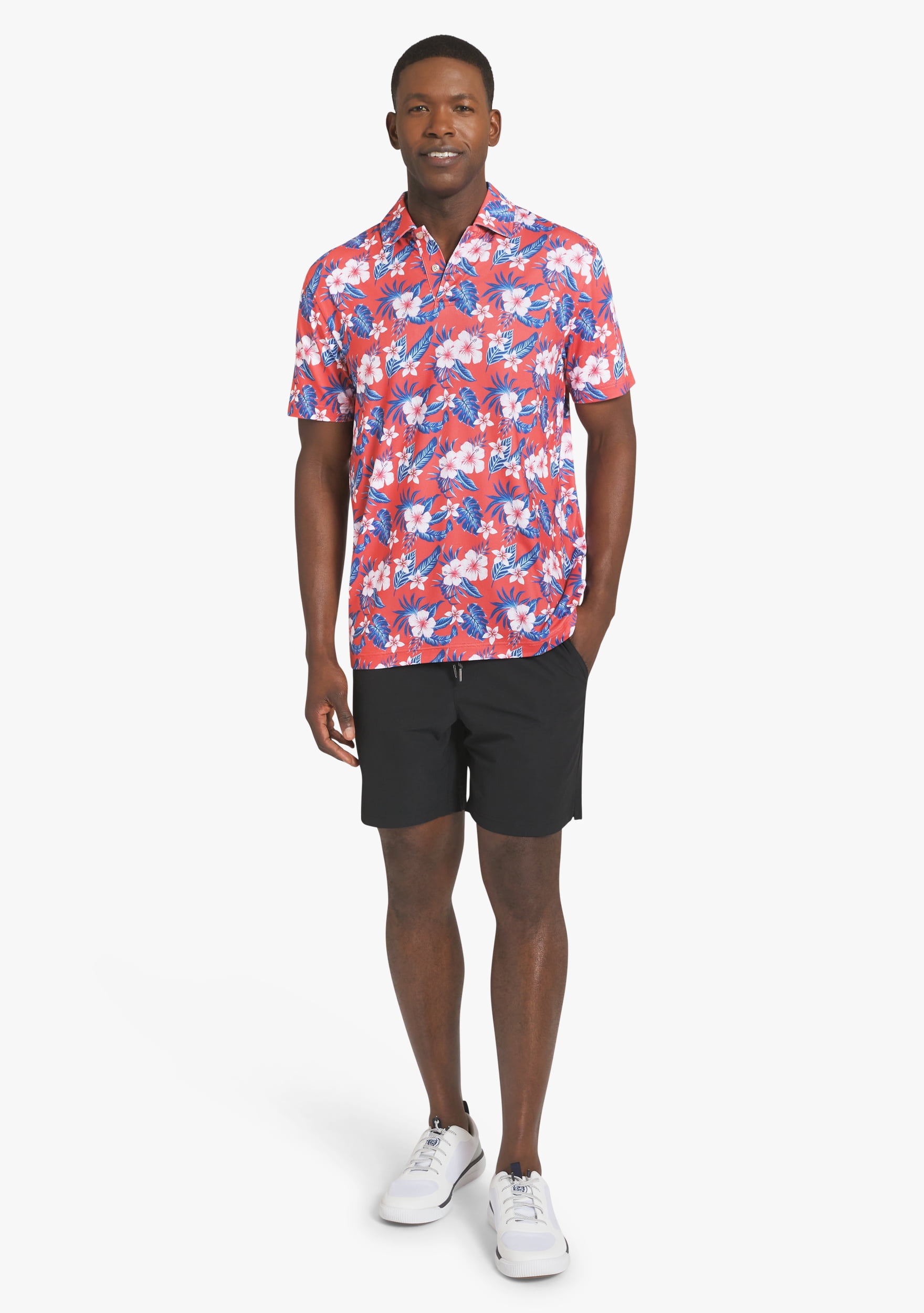 Chaps Men's Printed Performance Polo, Sizes S - 2XL