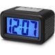 thumbnail image 1 of RV Fácil de configurar, reloj despertador digital LCD grande, función de repetición, con luz nocturna, alarma paso a paso, regalo para niños (negro) Rojo Verde, 1 of 5