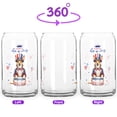 thumbnail image 2 of Happy 4th of July Patriotic Basenji Marching Band Uniform Balloons Fireworks 16oz Glass Cup Mug African Barkless Dog Lover Glass Can - 13009, 2 of 5