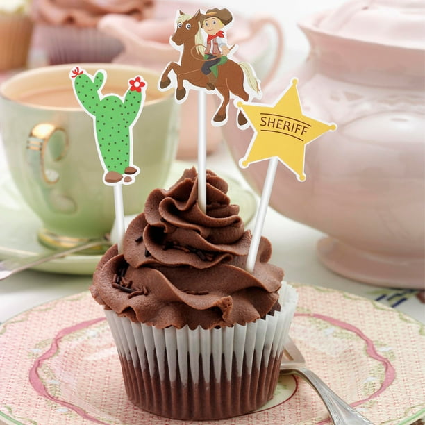 Keaziu Lot de 35 décorations pour cupcakes d'anniversaire sur le thème du  zoo de la ferme pour enfants, garçons et filles, fournitures de fête  d'anniversaire : : Épicerie et Cuisine gastronomique