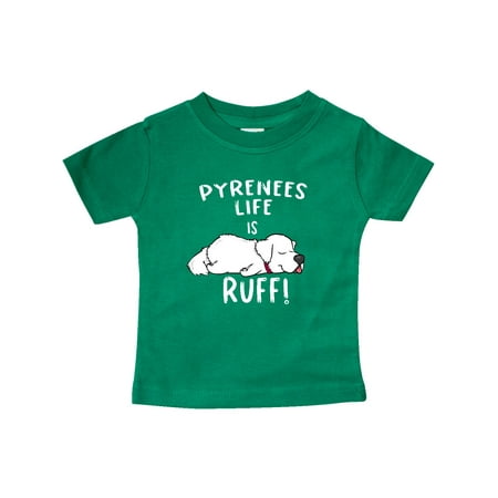 

Inktastic Pyrenees Life is Ruff! Great Pyrenees Gift Baby Boy or Baby Girl T-Shirt