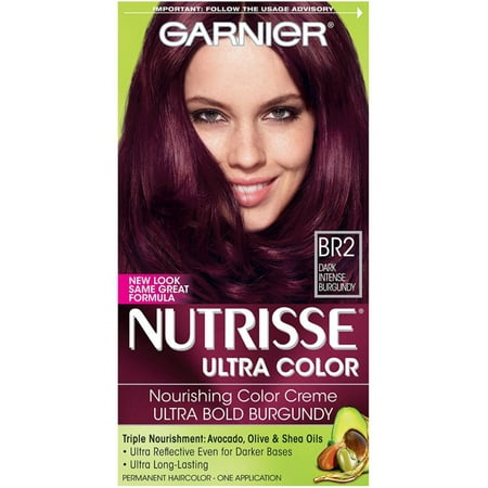 Garnier Nutrisse Ultra Color Nourishing Color Creme Dark Intense Burgundy Br2 1 Ea Pack Of 3