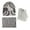 Z121a-Gray, variant on MIASHUI Couples Winter Outdoor Warmth Set Striped Knitted Pile Hat Scarf and Gloves for Cold Weather Black