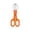 Orange, variant on Bug Catcher Scissor Tongs, Transparent Plastic Scoop Head Insect Catcher for Kids Outdoor Nature Exploration Scientific Learning and Classroom Observation Toy, Green