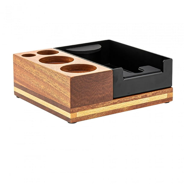 Coffee Accessories Organizer Box Wooden Coffee Station Detachable Multi