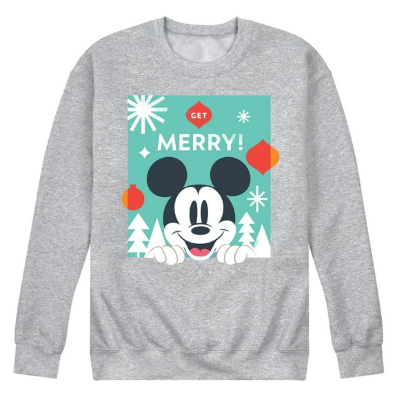 Disney - Get Merry - Men's Crew Fleece Sweatshirt Sweatshirt