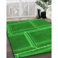 thumbnail image 3 of Ahgly Company Machine Washable Indoor Square Transitional Green Area Rugs, 8' Square, 3 of 7