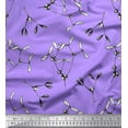 thumbnail image 1 of Soimoi Purple Velvet Fabric Berries Leaves Decor Fabric Printed Yard 58 Inch Wide, 1 of 3