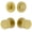 Satin Brass, variant on Viaggio Cloclo_Combo_234 Circolo Solid Brass Single Cylinder Keyed Entry Door Knob Set And