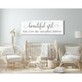 thumbnail image 2 of Beautiful Girl You Can Do Amazing Things Quote Canvas Art Nursery Room Poster Wall Decor Prints Painting Picture Artwork Baby Girl Room Home Decoration No Frame, 2 of 5