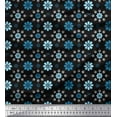 thumbnail image 1 of Soimoi Polyester Crepe Fabric Leaves & Floral Artistic Decor Fabric Printed Yard 42 Inch Wide, 1 of 3