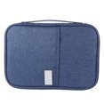 thumbnail image 1 of Bolsa organizadora de documentos para pasaporte, impermeable, de viaje, práctica y larga, color azul marino, talla L, 1 of 6