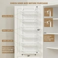 thumbnail image 6 of Delamu Adjustable Over the Door Pantry Organizer, 6-Tier Metal Pantry Organization and Storage for Kitchen, Hanging Spice Rack Seasoning Shelves, Cabinet Door Organizer for Easy Install, 16", 6 of 6