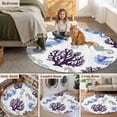thumbnail image 5 of Seahorse Coral Coastal Round Area Rug 7Ft Washable Circle Rugs for Dorm Laundry Room, Nautical Summer Beach Ocean Sea Non-Slip Carpet Floor Mats Indoor Outdoor Carpet Runner Aesthetic Home Decor, 5 of 8