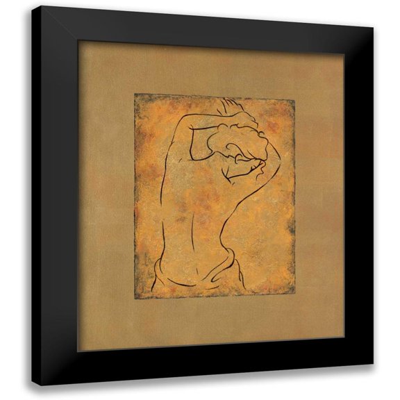 Bennion, Dan 12x14 Black Modern Framed Museum Art Print Titled - Etude de femme I