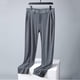 thumbnail image 5 of Pantalones largos para hombre, pantalones casuales de pierna recta, pantalones de trabajo de verano con bolsillos, pantalones Ninth para hombre, 5 of 9