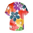 thumbnail image 5 of Camiseta de manga corta suelta con cuello en V y estampado informal a la moda de verano para mujer Pompotops hkajfhjk471305, 5 of 5