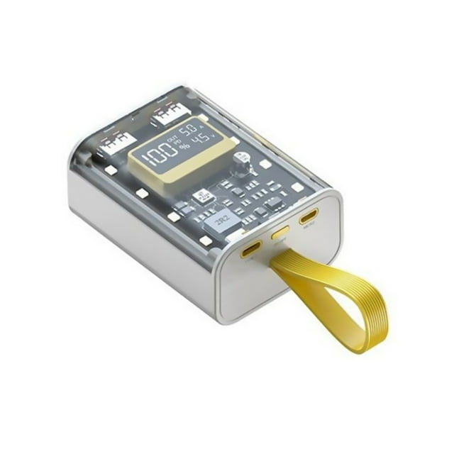 PD22.5W Dual USB Power Bank Fit for 3x18650 Lithium Battery, Case DIY Plastic Case Battery Charger Box