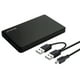 thumbnail image 2 of Discos duros externos portátiles, USB 2.0 Almacenamiento de seguridad Slim 480MB/ para PC para Gaming Professionals Students Negro Macarena  Caja de discos duros, 2 of 8