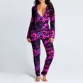 thumbnail image 1 of Mono de pijama Sexy para mujer, traje de espalda, trasero, trasero abierto, mono de rayas de cebra, monos estampados, ropa de estar por casa para el Día de San Valentín, 1 of 4