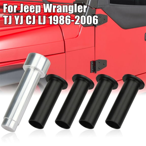 Furulu Door Hinge Pin Liners Bushings Kit Replace For 1986-06 Jeep Wrangler TJ YJ CJ LJ
