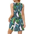 thumbnail image 4 of Fantaslook Summer Dresses for Women Casual V Neck Sleeveless Sundresses Floral Beach Short Dress with Pockets, 4 of 8