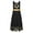Black, variant on DPOIS Womens Liturgical Dancewear Praise Dance Tunic Black S