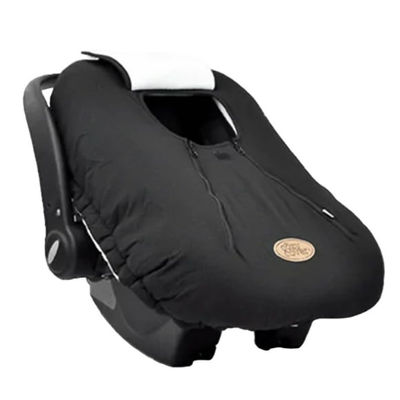 CozyBaby Car Seat Travel Cover with Dual Zippers and Elastic Edge, Black