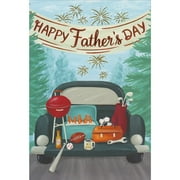 Pictura Vintage Truck Bed with Grill, Cooler, Golf Bag and Sports Equipment Father's Day Card