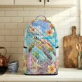 thumbnail image 6 of FOR U DESIGNS Turtle Starfish Frangipani Print Kitchen Appliance Cover Quilted, Washable, Stain Resistant, 2 Pockets, Fits Stand Mixer & Food Processor, 6 of 7