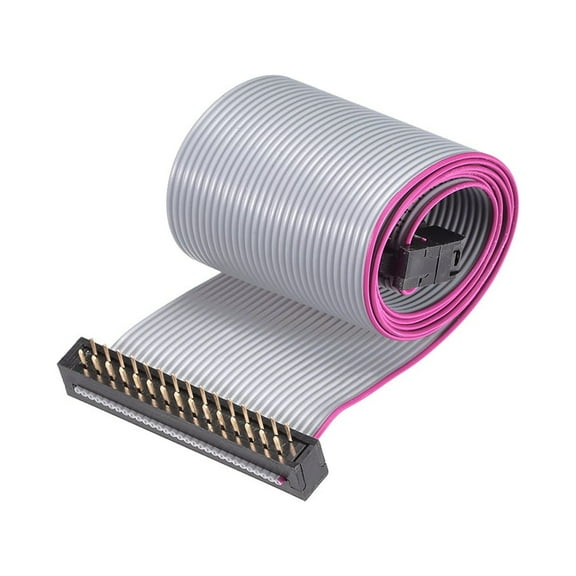 IDC Wire Flat Ribbon Cable FC/FD Connector A-type 30Pins 2.54mm Pitch 0.5m Length