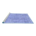 thumbnail image 2 of Ahgly Company Machine Washable Indoor Rectangle Abstract Blue Modern Area Rugs, 8' x 10', 2 of 4
