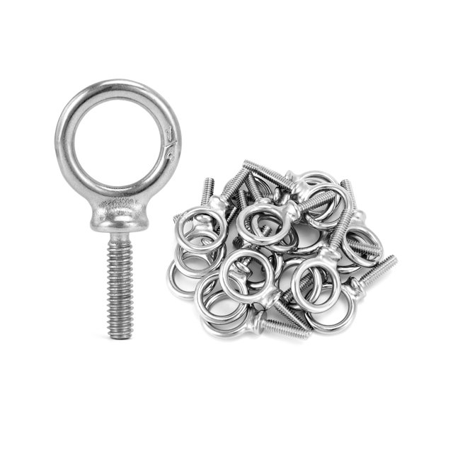 Eye Bolt QWORK 1/4-20 x 1 de acero inoxidable de grado marino (paquete de 50)