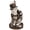 Gray, variant on Veronese Design 6 7/8 Inch Steampunk Chaotic Neutral Cat Tinkerer Hand Painted Resin Animal Figurine