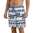 thumbnail image 2 of Disketp Men'S Swim Trunks Hawaiian Breathable Surf Beach Swimsuits Mesh Lining Beach Shorts With Pockets-Sea Underwater Turtles, 2 of 9