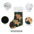 thumbnail image 3 of Gingerbread Men Hearts Christmas Stockings Xmas Stocking for Family Holiday Season Party Decorations, 3 of 8