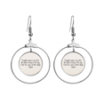 thumbnail image 1 of Qoutes Healing Sentences Thoughts Lucks Voice Earrings Dangle Hoop Jewelry Drop Circle, 1 of 3