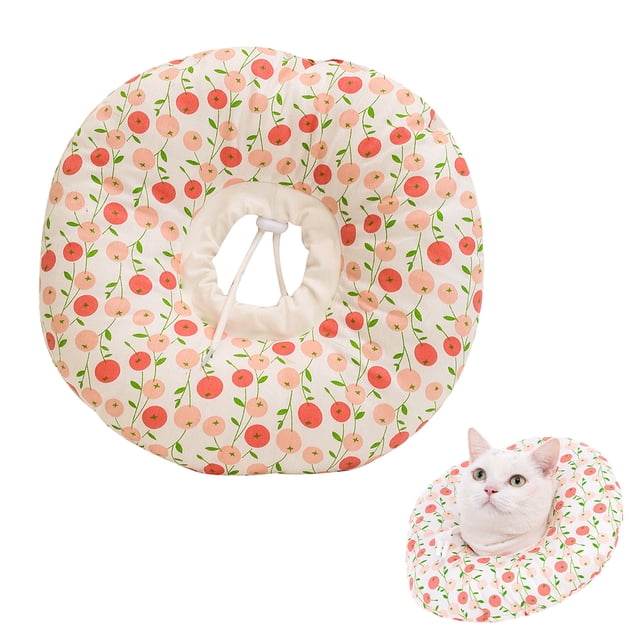 Collar de cono de gato ajustable, collar de recuperación de gato suave y lindo, conos de gato después de la cirugía para gatitos