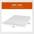thumbnail image 2 of CL.HPAHKL 5/6/8/10/12inch Queen Size Base Foam Mattress, Medium Firm Mattresses for a Cool Sleep & Pressure Relief, CertiPUR-US Certified Bed-in-a-Box （White）, 2 of 7