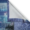 thumbnail image 3 of Ambesonne Urban Kitchen Curtains, Hong Kong Skyline Night, 55"x39", Purplegrey Royal Blue, 3 of 3