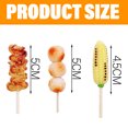 thumbnail image 4 of Un conjunto de pegatinas de simulación para refrigerador de brocheta de barbacoa, pegatinas tridimensionales de PVC para refrigerador, mensaje magnético, 4 of 5