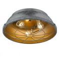 thumbnail image 3 of Golden Lighting 7312-FM16 BP Bartlett Flush Mount Ceiling Light, Black Patina, 3 of 5