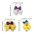 thumbnail image 3 of Lovely Easter Theme Chicken/Bunnies Hair Clip Hair Accessories Hair Barrette For Spring Holiday Celebrations Daily Wear, 3 of 8
