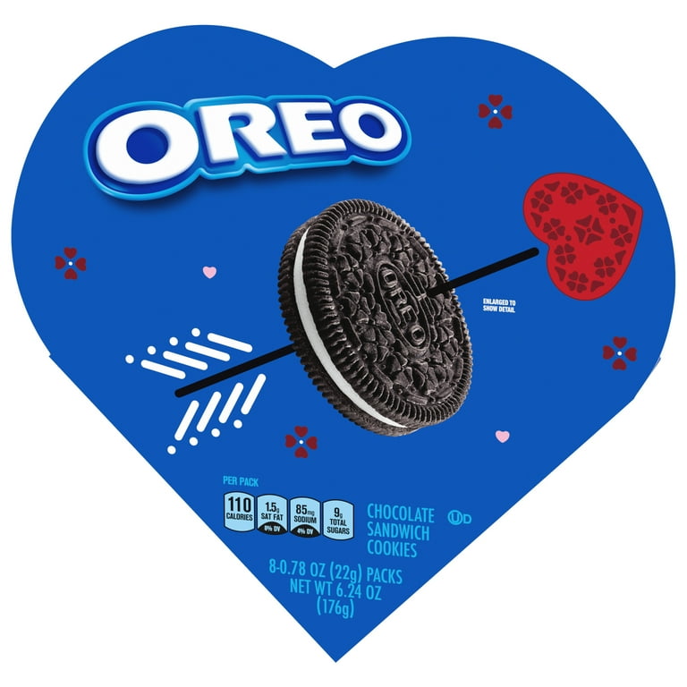 OREO Chocolate Sandwich Cookies, Valentines Day Heart Shaped Box