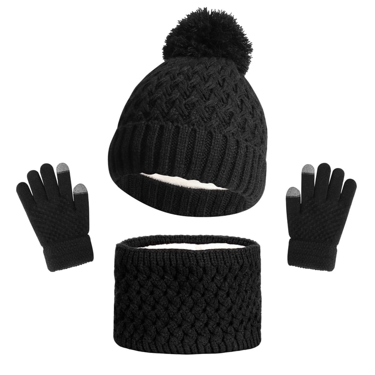 Bocaoying Kids Winter Beanie, Scarf, and Gloves Set photo 1