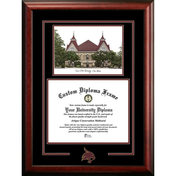 Texas State Bobcats 11" x 14" Spirit Graduate Diploma Frame