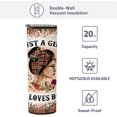 thumbnail image 3 of 20oz Skinny Tumbler With Lid and Straw，Gifts for Woman，Mom Birthday Gifts，Travel Mug For Friends, Stainless Steel, Double Wall, Vacuum Sealed Travel Mug (Just a Girl Who Loves Books), 3 of 6
